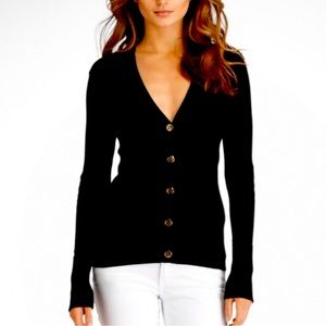 Tory Burch like new black cardigan.